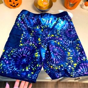 Lands End Boys Navy Tie Dye Swim Trunks / Shorts - XXL
